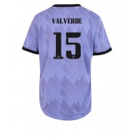 Real Madrid Federico Valverde #15 Fußballbekleidung Auswärtstrikot Damen 2022-23 Kurzarm